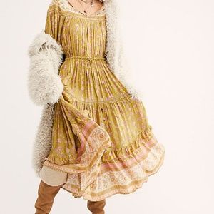 NWT Spell X Free People Dahlia Boho Gown